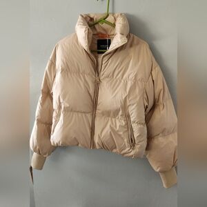 🆕️ Oralay Duck Down Cropped Puffer Coat Full Zip XS